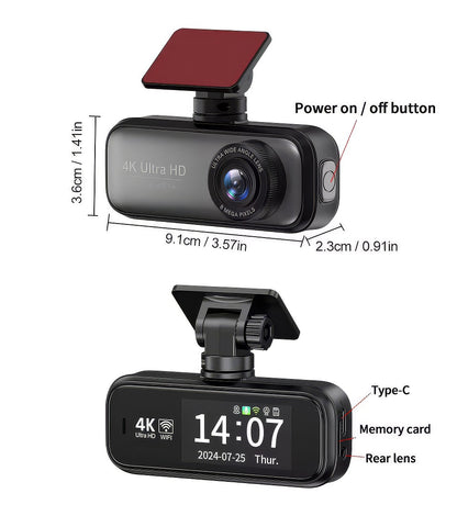 Dash Cam – HD Car Dashboard Camera with Night Vision & Loop Recording