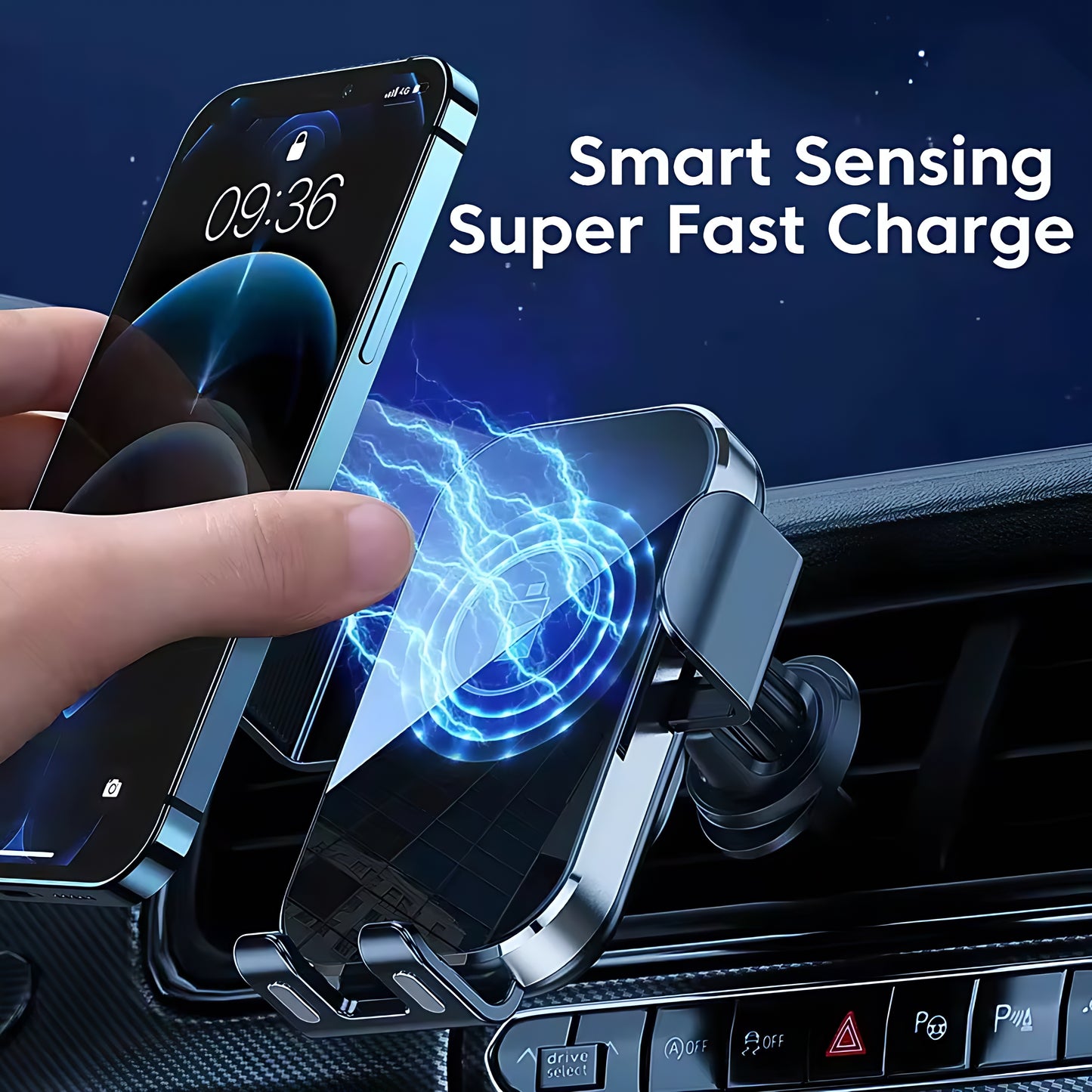 Phone Mount – Universal Car Holder for Dashboard & Air Vent