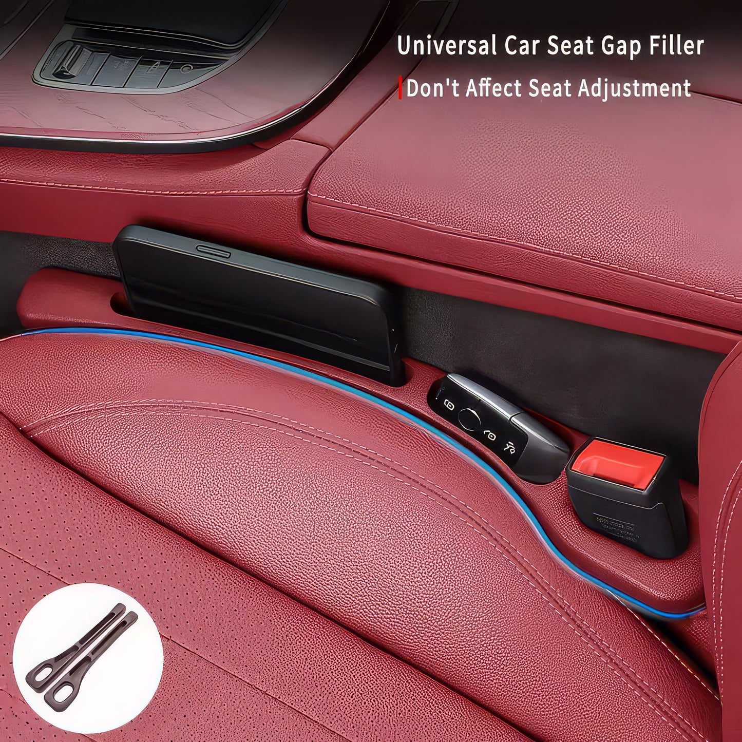 Console Side Gap Filler Organizer – Car Seat Pocket Storage
