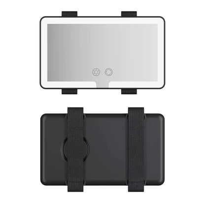 Portable Rechargeable LED Car Sun Visor Makeup Vanity Mirror
